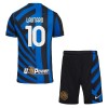 Officiële Voetbalshirt + Korte Broek Inter Milan Lautaro Martinez 10 Thuis 2024-25 - Kids